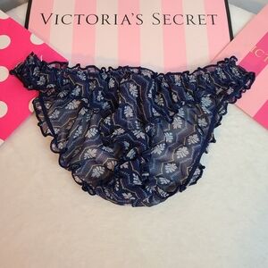 VS Dream Angels Boho Chiffon Ruffle Cheekini Panty Size Sm